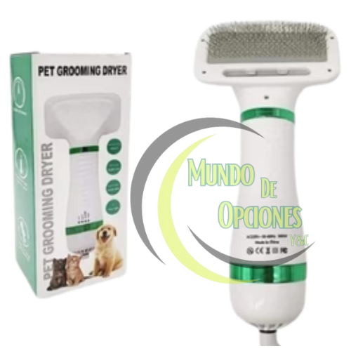 PET BRUSH™ Cepillo Secador 2 en 1 para Mascotas