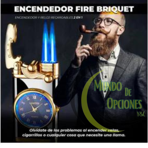 TimeTorch™ Reloj de Metal con Encendedor ™