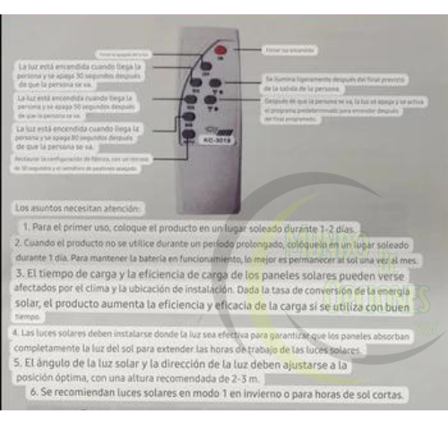 FSR 300 RECARGABLE™ - Foco Solar Recargable 300 Sensor IP65F