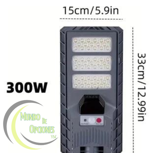 FSR 300 RECARGABLE™ - Foco Solar Recargable 300 Sensor IP65F