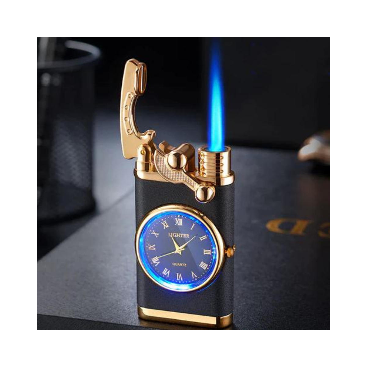 TimeTorch™ Reloj de Metal con Encendedor ™