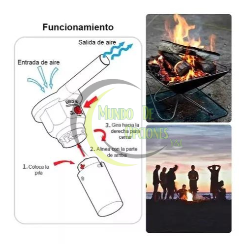 Soplador Para Asados Eléctrico