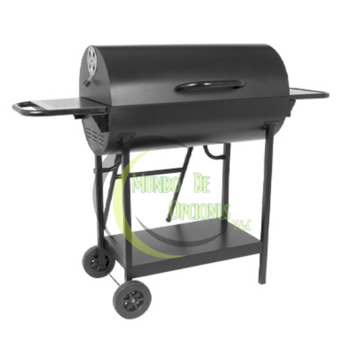 GrillDual™ - Parrilla Doble a Carbón de Acero Negro